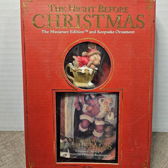 1998 The Night Before Christmas Miniature Edition And Keepsake Ornament - Picture 1 of 12